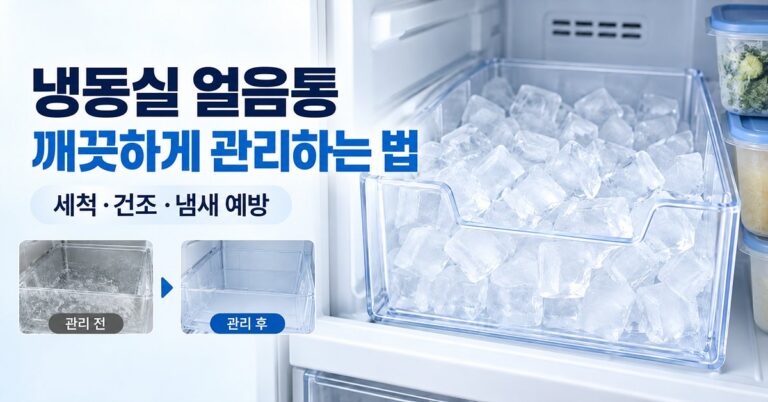 냉동실 얼음통 깨끗하게 관리하는 법 썸네일