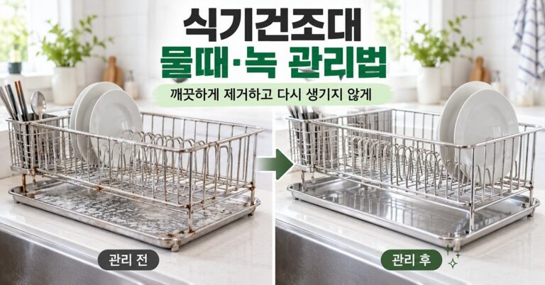 식기건조대 물때와 녹 관리법 썸네일