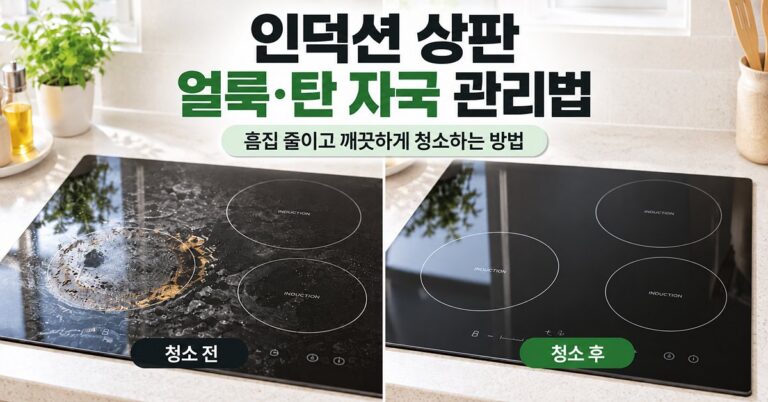 인덕션 상판 얼룩 탄자국 관리법 썸네일
