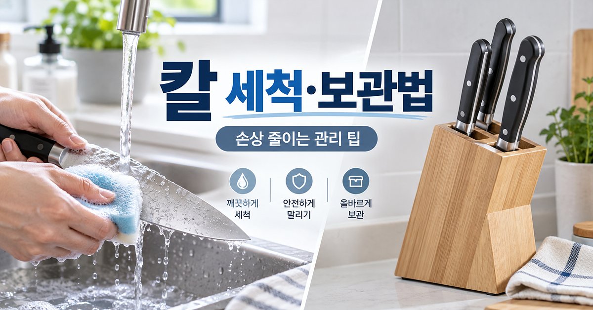 칼 세척 보관 방법 썸네일